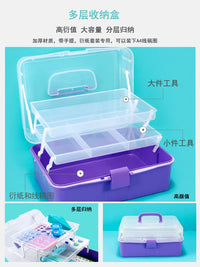 Paper Art Quilling Tool Storage Box Multi-layer Organizer for Students