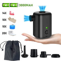 Mini Portable USB Rechargeable Air Pump for Inflatables and Car Use, Dual-Function Inflate/Deflate
