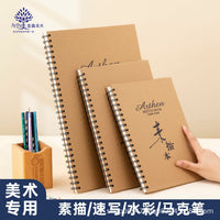 Sketchbook for Artists, A4 Thick Hardcover Blank Drawing Pad for Markers and Watercolors