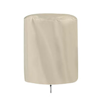 Round Stool Storage Dust Cover Waterproof Sunscreen Protection for Bathtub Bucket Small Round Table