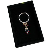 BJD Doll Ancient Style Tassel Necklace Collar with Pearl Embellishments