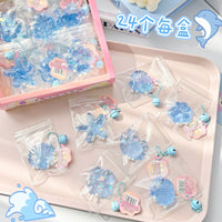 24 Pack Ocean Animal Mochi Squishy Toys, Mini Stress Relief Squeeze Fidget Toys for Kids and Adults, Party Favors