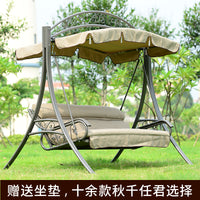 Outdoor Patio Waterproof Sunscreen Multi-person Swing Chair Garden Villa Balcony Double Hanging Chair