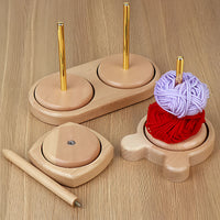 Yarn Winding and Storage Rack for DIY Crafting