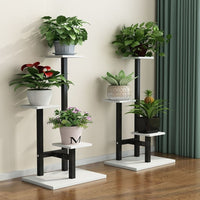 Multi-Tiered Plant Stand for Indoor/Outdoor Use, Metal Frame with Storage Shelves for Potted Plants, Succulents, and Greenery