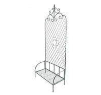 Iron Art Climbing Trellis with Base for Garden and Patio Plants