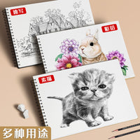 Sketchbook for Artists, 8K A4 Hardcover Sketch Pad, 160gsm Thick Paper, Spiral Bound