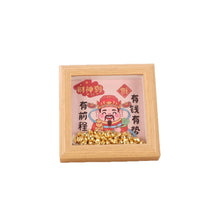 Crystal Ingot God of Wealth Photo Frame Ornament for Prosperity and Good Fortune
