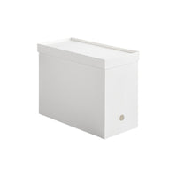 Desktop Rectangular Storage Box with Lid and Wheels for Kitchen Cabinet and Sundries Organization