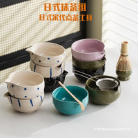 Ceramic Matcha Bowl Set with Whisk Holder