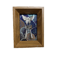 Intangible Cultural Heritage Song Brocade Miao Silver Mini Photo Frame Tabletop Ornament