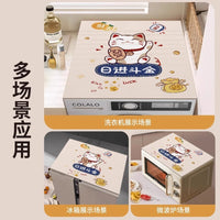 Waterproof Dustproof Leather Mat for Washing Machine Refrigerator Bedside Table Microwave Oven