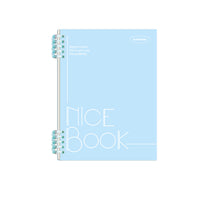A4 PP Cover Spiral Notebook with Lined Pages, Detachable Loose-Leaf Design