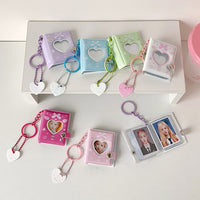 Hisocute Mini 2-inch Keychain Photo Album for ID Photos and Stickers