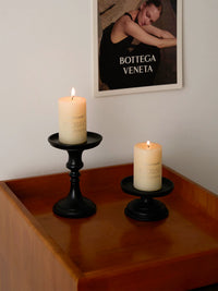 Retro Roman Pillar Candlestick Holder for Home Decor