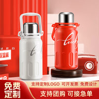 DESLON Stainless Steel Vacuum Insulated Water Bottle for Outdoor Sports and Travel, Large Capacity Portable Thermos