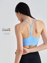 Women's Seamless Y-Back Sports Bra with Sexy Back Design for Yoga and Fitness
