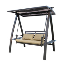 Outdoor Cast Aluminum Double/Triple Swing Chair for Balcony Garden Patio
