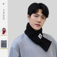 Pimando Fleece Neck Warmer Scarf for Men, Winter Thermal Cycling Skiing Neck Gaiter