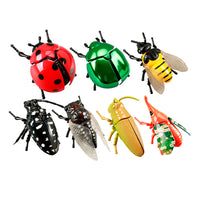Wind-Up Insect Toy Set for Kids - Crawling Beetle, Bee, and Bug Models