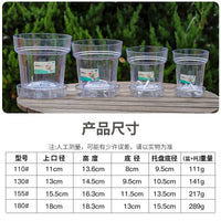 Self-Watering Clear Plastic Planter Pot for Indoor Plants Orchids