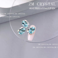 K9 Super Flash 11x13.5mm Oval Nail Art Rhinestones for Manicure Decoration