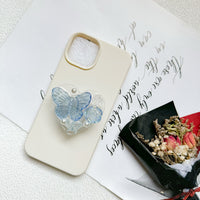 3D Rose Butterfly Pearl Heart Phone Grip Stand for Desk