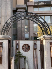 Outdoor Aluminum Alloy Arch Trellis for Garden Entrance and Villa Courtyard