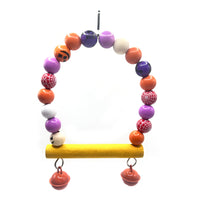 Halloween Themed Colorful Bird Swing Parrot Perch Toy for Cage Decoration