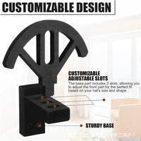 Wall-Mounted Wooden Hat Rack for Cowboy Hats, Baseball Caps, and Sun Hats