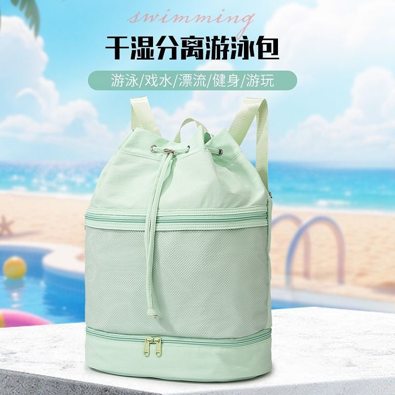 Waterproof Dry Wet Separation Sports Backpack with Shoe Compartment for Gym Swimming Yoga Dance
