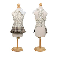Floral Dog Dress, Lightweight Breathable Pet Dress with Bow, Sun Protection Clothing for Small Dogs