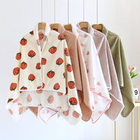 Wearable Flannel Fleece Blanket Shawl for Office and Napping