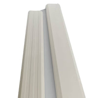 White PVC Air Conditioner Line Set Cover Kit for Outdoor Units