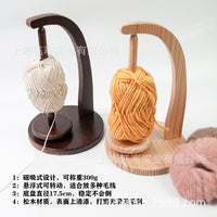 Magnetic Levitation Wooden Yarn Holder for Knitting and Crocheting