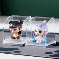 Japanese Imported Gashapon Mini Display Case Acrylic Keychain Stand Figure Organizer