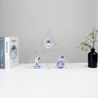 Clear Acrylic Stackable Display Case with Open Side for Collectibles and Figurines