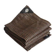 Brown Privacy Screen Shade Netting for Patio Balcony Fence, Thickened UV-Resistant Sunshade