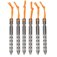 Titanium Alloy Tent Stakes 16cm V-Shaped Ground Pegs for Outdoor Camping and Beach Canopies