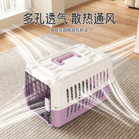 Pet Carrier for Cats and Small Dogs, Airline Approved Portable Travel Crate with Handle for Car and Air Travel