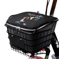 Electric Scooter Basket Liner Bag, Bicycle Front Storage Pouch, E-bike Hanging Organizer