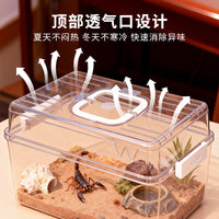 Portable Reptile Terrarium with Ventilation for Lizards, Geckos, Frogs, and Turtles