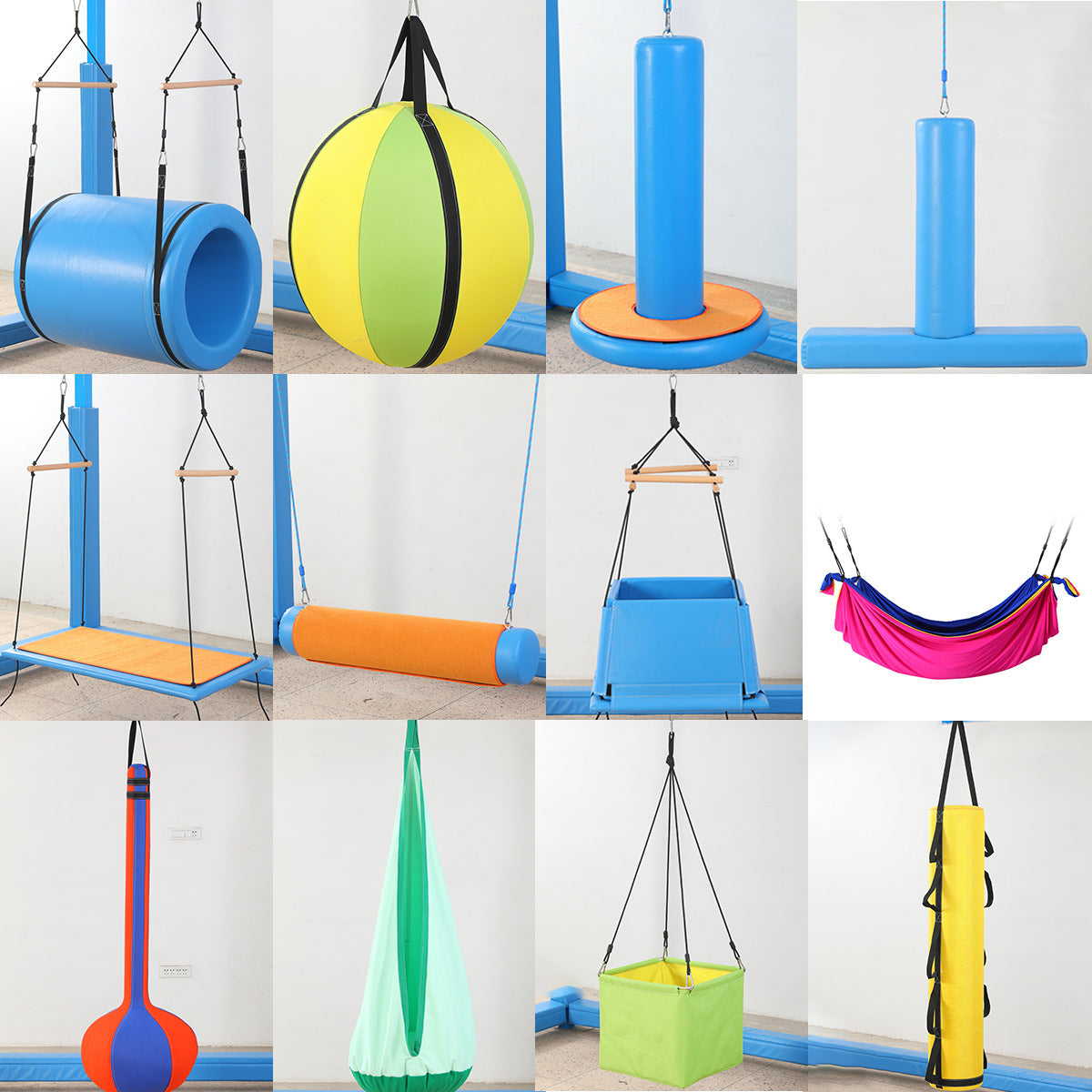 Sensory Integration Training Swing for Kids - Pumpkin Cloth Hammock for Early Education & Physical Development