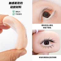 Eyelash Extension Training Mannequin Head with 3D/5D Practice Lashes