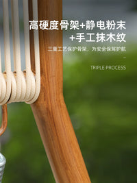 Meiqi Zhizhou Outdoor Swing for Courtyard Villa Balcony Garden Patio Hammock Cradle Chair