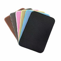 Large Double-Layer EVA Cat Litter Mat - Splash-Proof, Leak-Proof, Washable