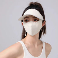UV Protection Full Face Mask with Brim for Cycling and Sun Protection