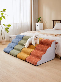 Removable Washable Pet Stairs for Small Dogs and Cats - Bedside Climbing Ladder for Small Pets