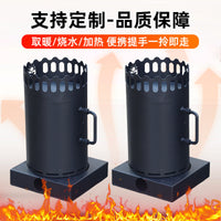 Portable Stainless Steel Wood Burning Stove for Outdoor Camping and Cooking