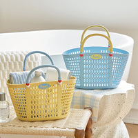 Portable Shower Caddy Beach Tote Basket for Bathroom, Swimming, and Picnic